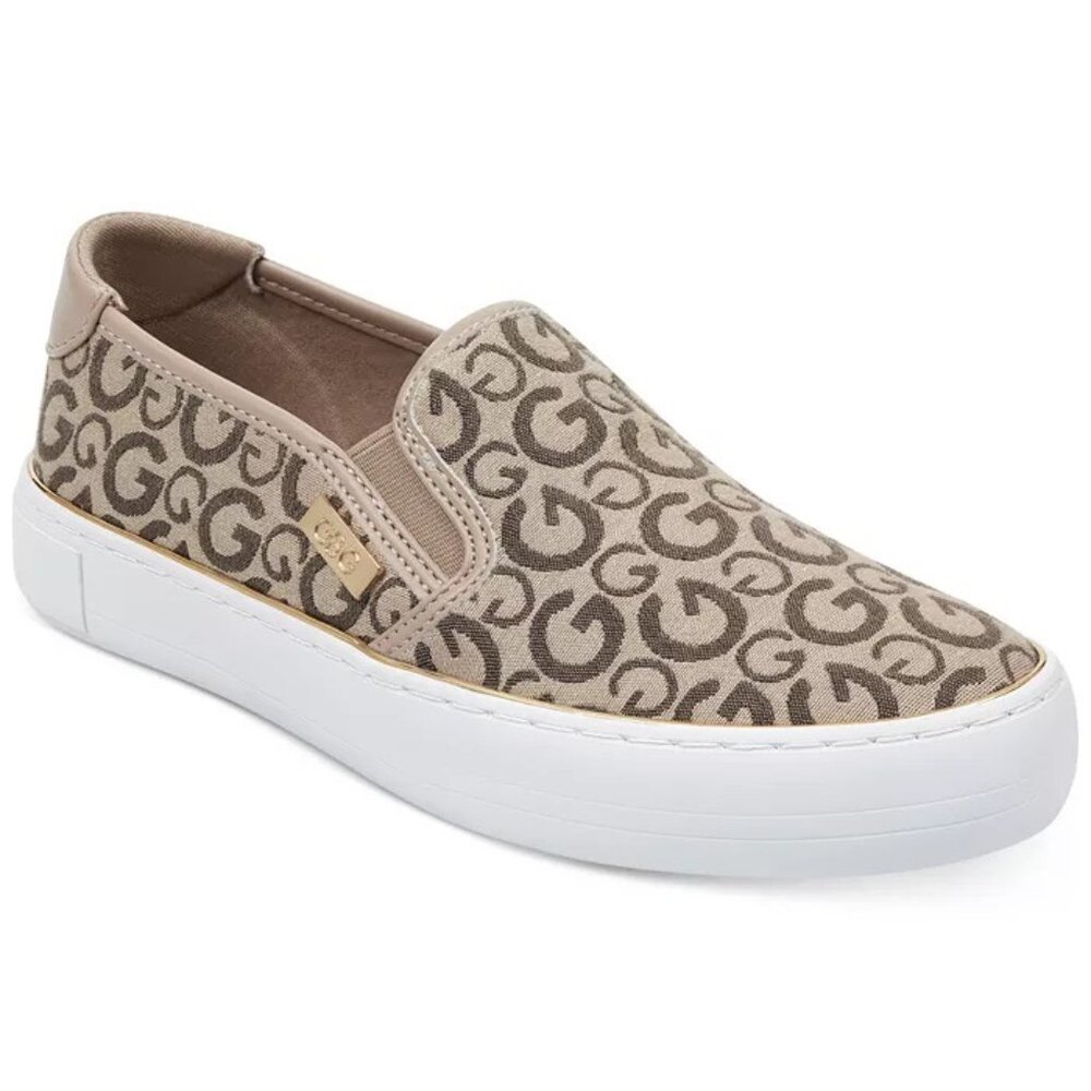 Guess G by Guess Gollys Slip On Beige Casual Sport Sneakers Women 9 GBG